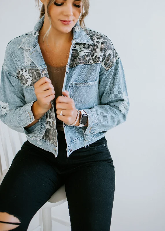 Prowl Leopard Denim Jacket