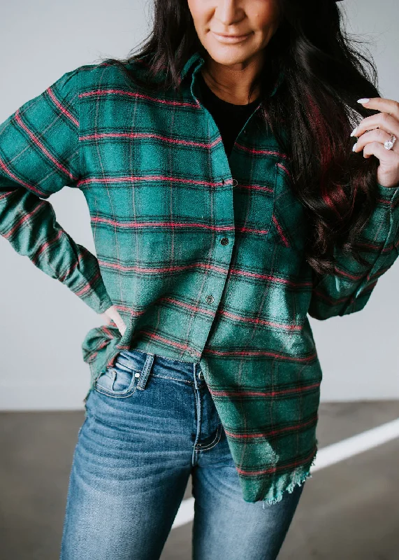 Kayla Ombre Plaid Shirt