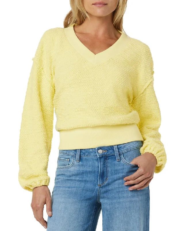 JOE’S Jeans The Carolyn Slubby Deep-V Sweatshirt