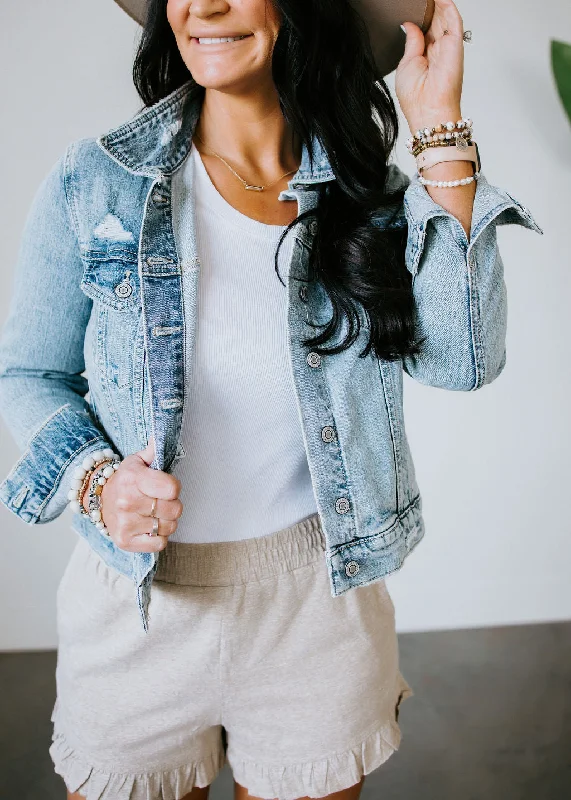 Phoebe Distressed Denim Jacket