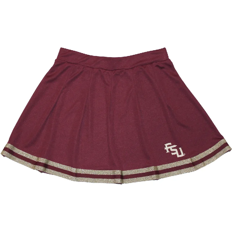 Colosseum Women's Stacked FSU Cheer Skirt - Garnet