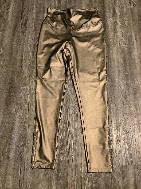 Pants Leggings By Clothes Mentor In Gold, Size: Xl