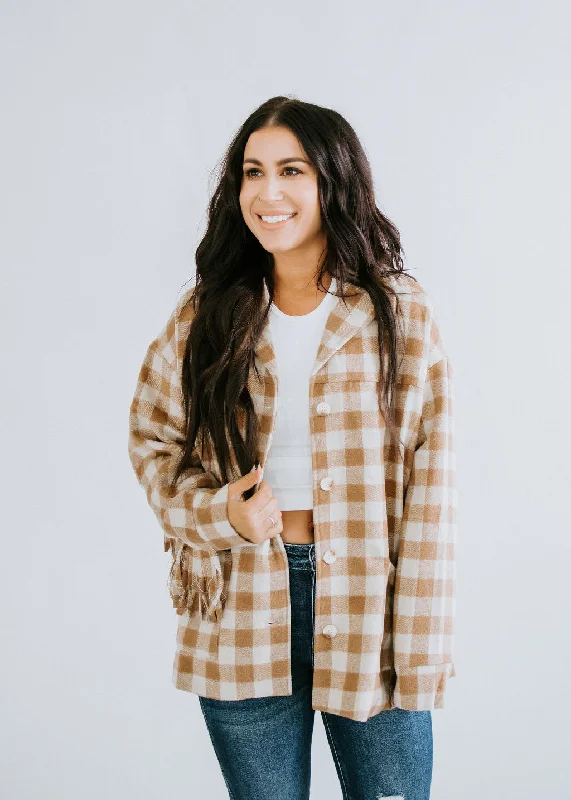 Well Plaid Tassel Jacket FINAL SALE