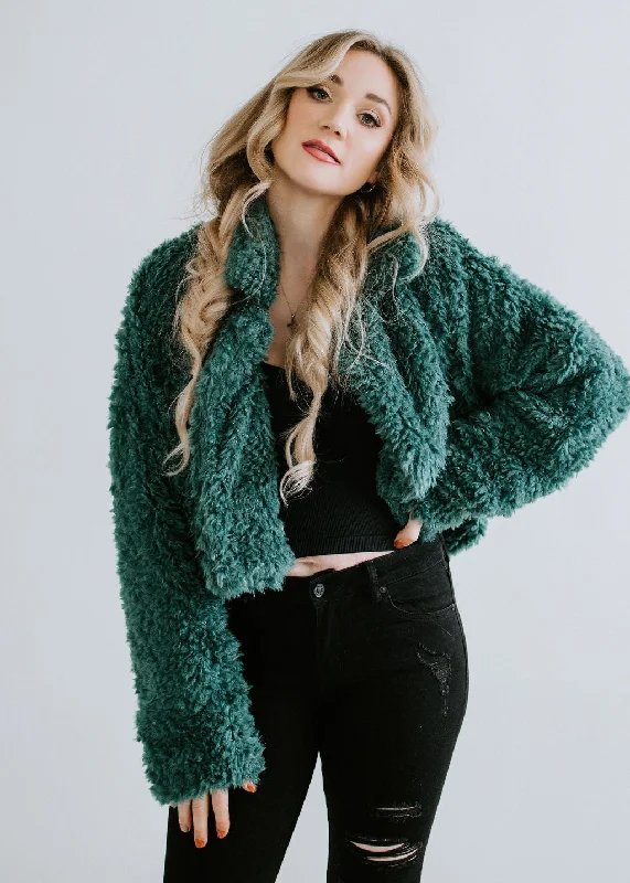 Marcy Cropped Faux Fur Jacket FINAL SALE