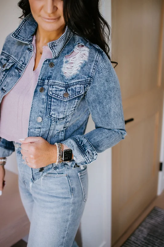 Moving Up Denim Jacket