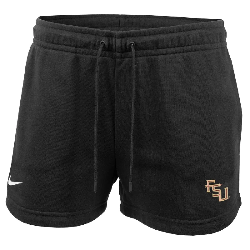 Nike Women's Stacked FSU Logo Essential Short - Black