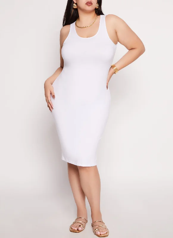 Plus Size Basic Tank Dress