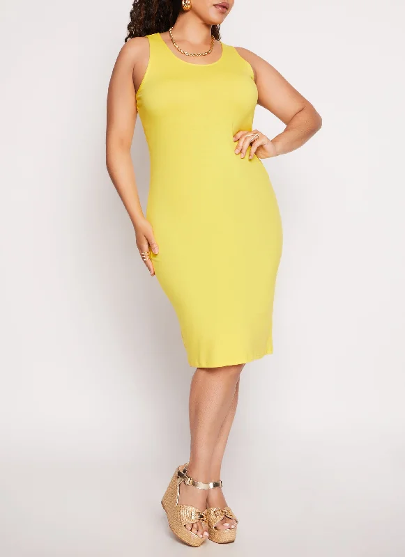 Plus Size Basic Tank Dress