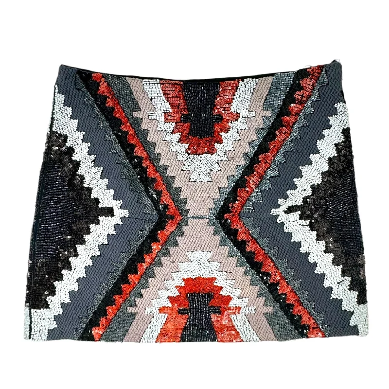 Beaded & Sequinned Mini Skirt By Zara Woman In Multi-colored, Size: Xs