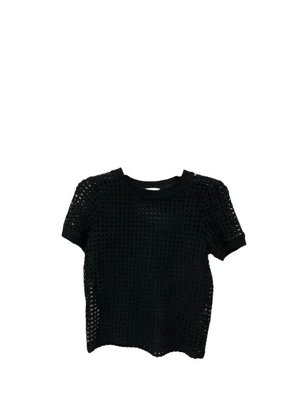 Top Short Sleeve By Mng In Black, Size: S