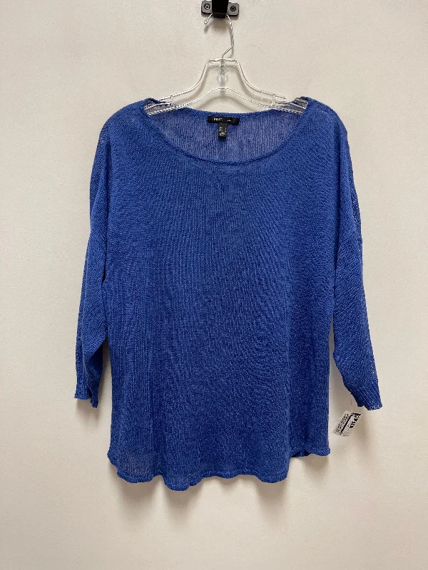 Top Short Sleeve By Mng In Blue, Size: M