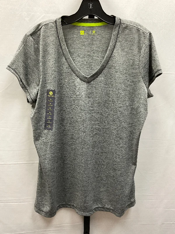 Top Short Sleeve By Xersion In Grey, Size: Xl