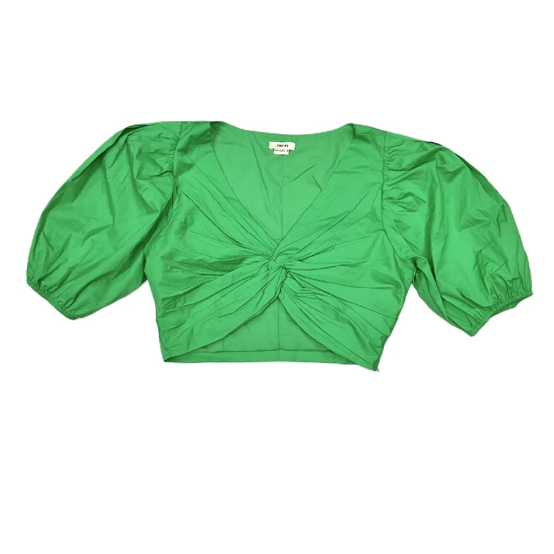 Top Short Sleeve Designer By Jason Wu In Green, Size: M