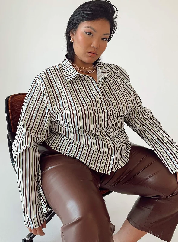 Anni Stripe Shirt Multi Curve