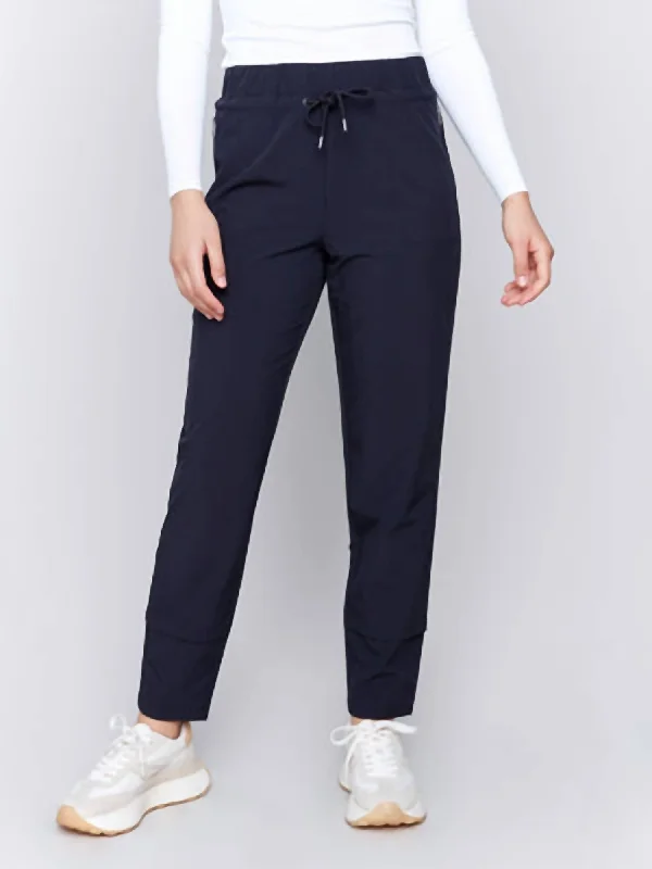 Techno Pull-On Pants In Navy