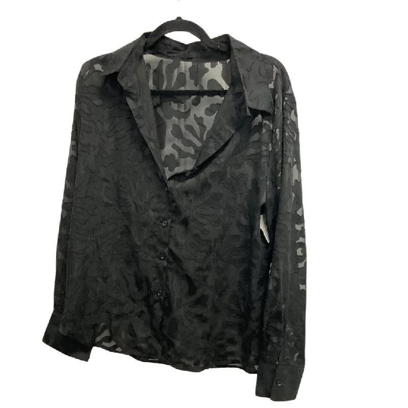 Top Long Sleeve By Clothes Mentor In Black, Size: Xl