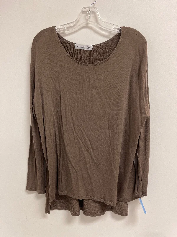 Top Long Sleeve By Clothes Mentor In Brown, Size: S