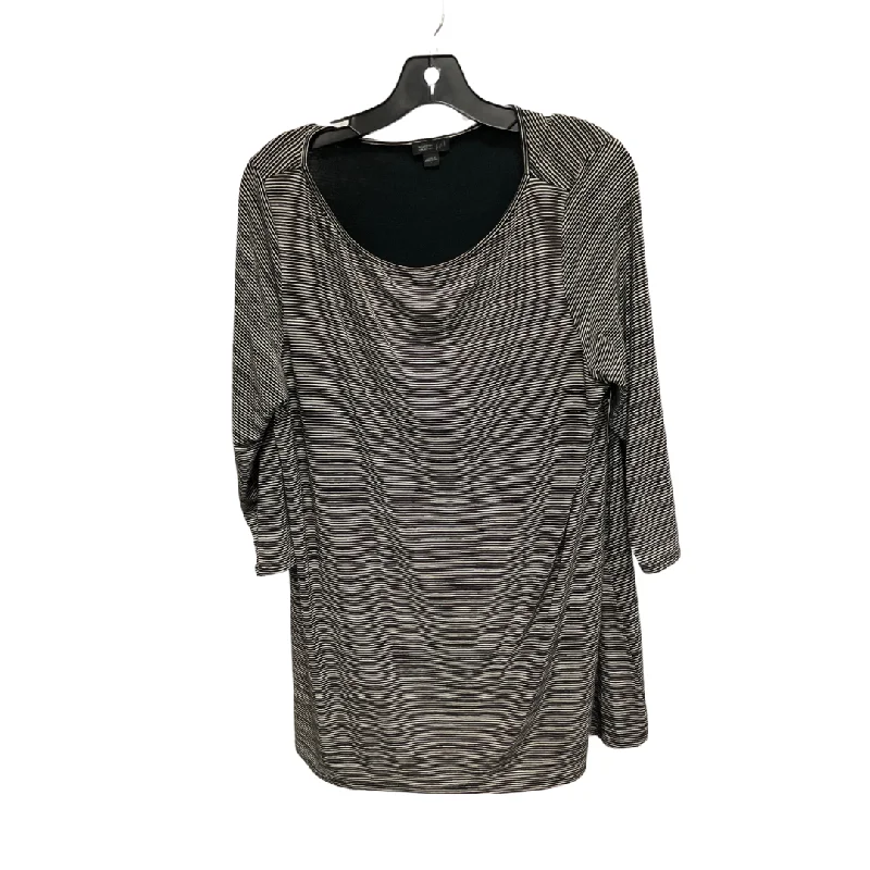 Top Long Sleeve By J. Jill In Striped Pattern, Size: L