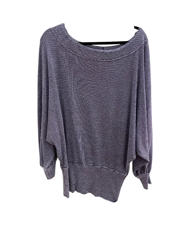 Top Long Sleeve By We The Free In Purple, Size: S