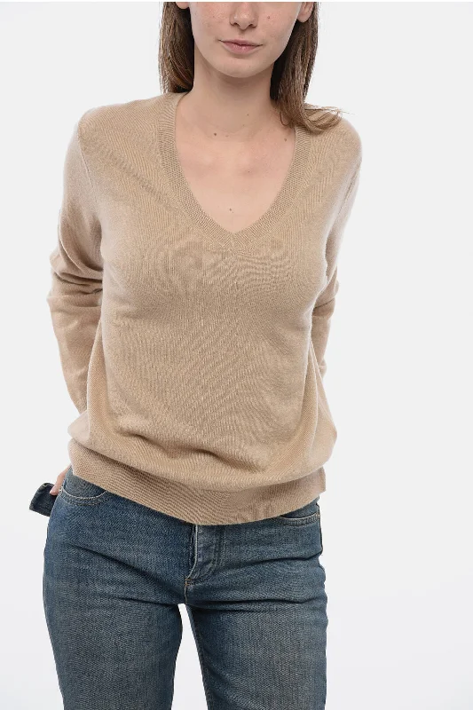 Vince. V Neck Pure Cashmere Sweater