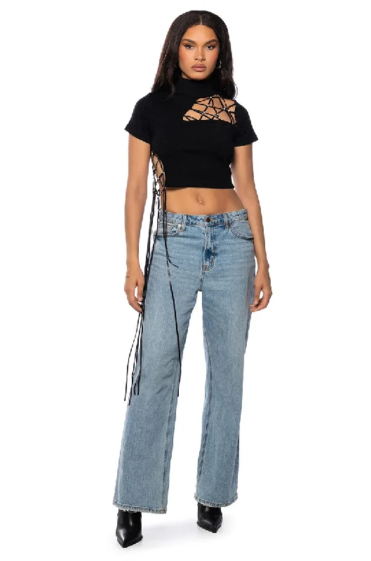 LOVING ON ME HIGH NECK CROP TOP