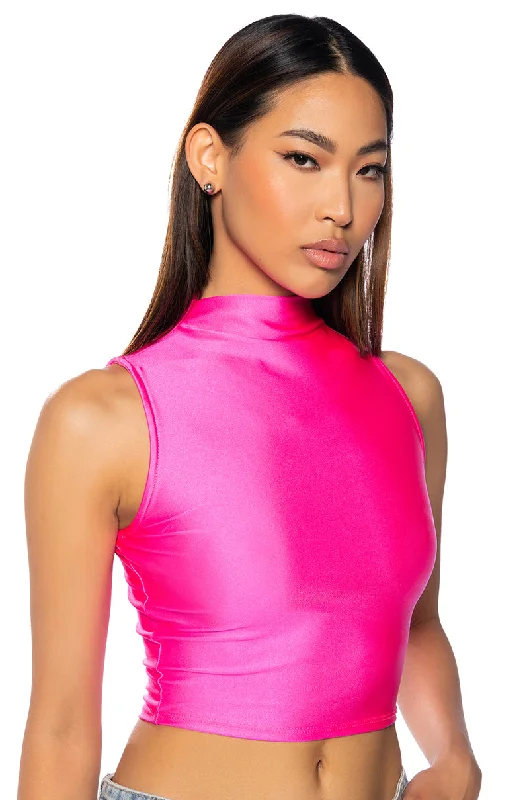 PAXTON DISCO CROP SLEEVELESS TEE