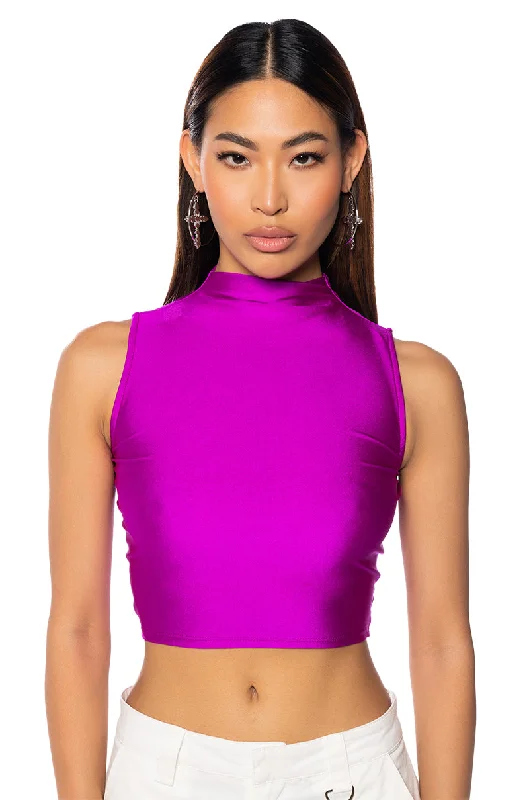 PAXTON DISCO CROP SLEEVELESS TEE