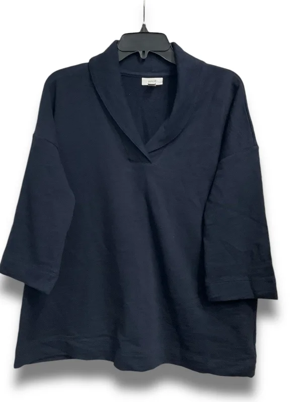 Top 3/4 Sleeve By Pure Jill In Navy, Size: M